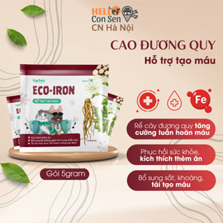 Thuốc bổ máu chó mèo ECO IRON thực phẩm hỗ trợ tái tạo máu bổ sung khoáng chất kích thích ăn ngon 5gr HELLOCONSEN1