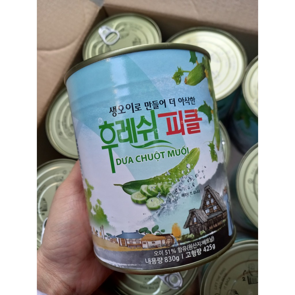 Dưa chuột muối chua ngọt kiểu Hàn Quốc - 830gram