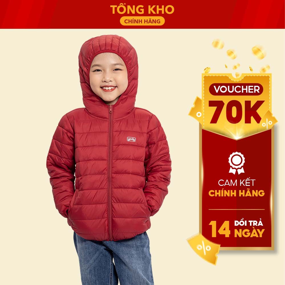 Áo khoác phao trẻ em thu đông cho bé siêu ấm dài tay có mũ PHK5001