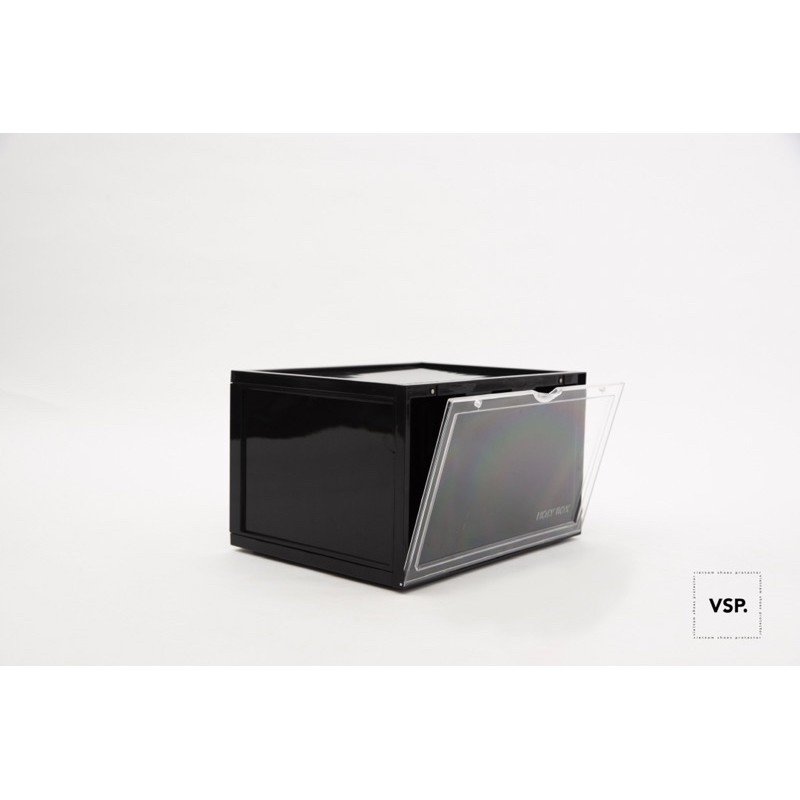 Hộp Đựng Giày Cửa Ngang HOLY BOX Nắp Nhựa Cứng Trong Suốt, Size Lớn Có Nam Châm, Nhựa Chất Lượng Cao - Chính Hãng
