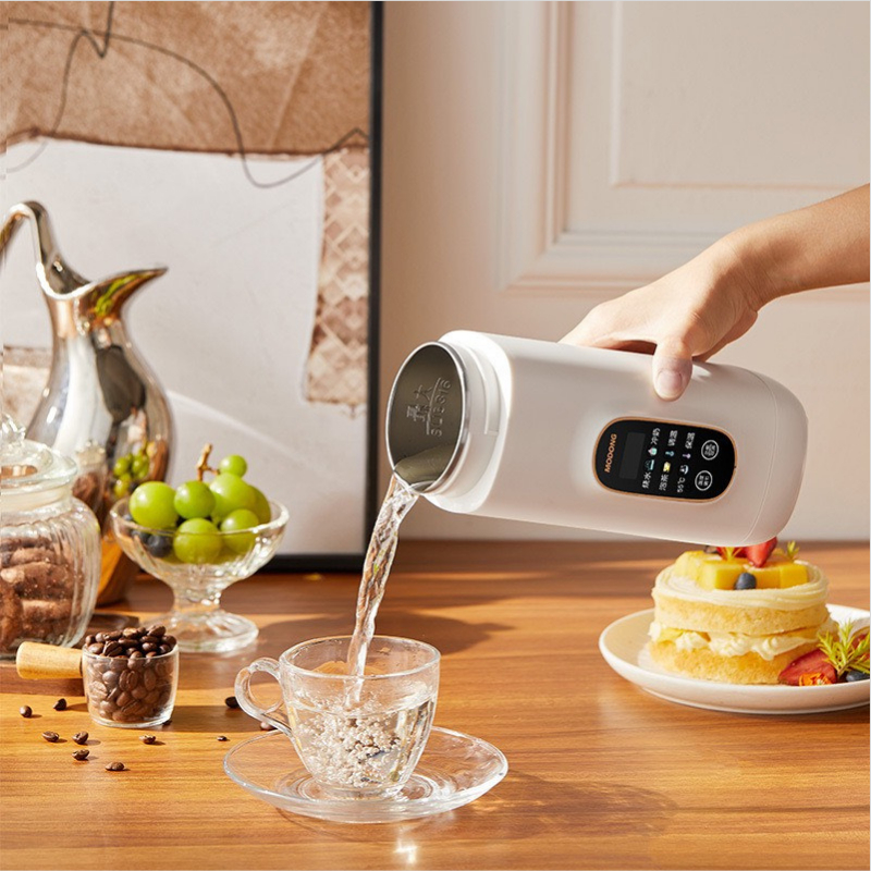 Ấm đun nước mini, bình giữ nhiệt hâm nóng Modong dung tích 650ml, lõi inox 304