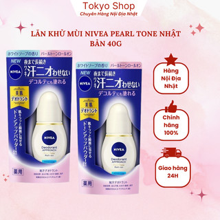 Lăn khử mùi NIVEA Deodorant Approach Pearl Tone nâng tông trắng da 40ml - Tokyoshopauth