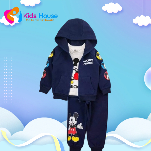 H277 sét 3 chi tiết HM micky cho bé tqxk