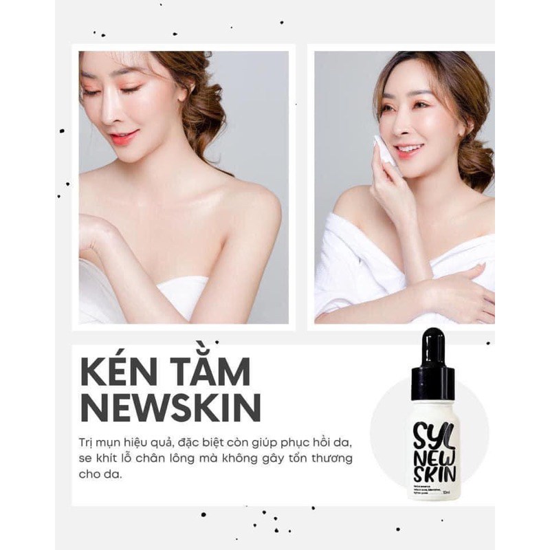 Tinh chất serum Kén Tằm New Skin ngừa mụn sau 2 tuần