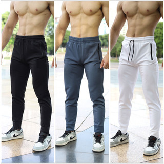 Quần Dài Tập Gym Nam Thể Thao Chất Poly Co Giãn Cao Cấp Thiết Kế Thời Trang Năng Động