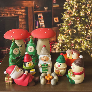 Mô hình mèo chủ đề Bữa tiệc giáng sinh trong rừng nấm 2023