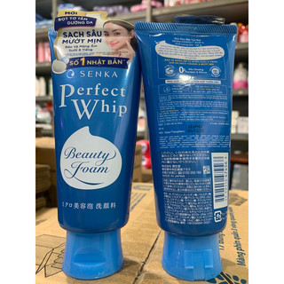 Chai sữa rửa mặt Tạo bọt Senka perfect whip 120g