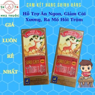 Siro cam tùng lộc - giúp bé ăn ngon miệng, hết còi xương, tránh ra mồ hôi trộm