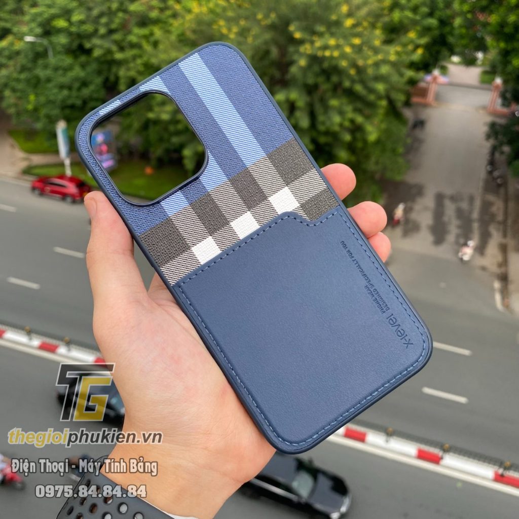 Ốp lưng cài thẻ cho iPhone 15 Pro và 15 Pro Max chính hãng X-level cao cấp