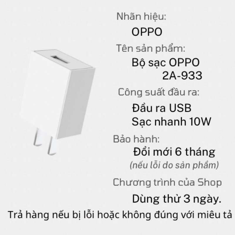 Bộ củ sạc nhanh Oppo AK-933 zin  - Bảo hành 6 tháng