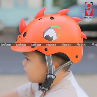 Mũ Bảo Hiểm Trẻ Em Khủng Long Đỏ