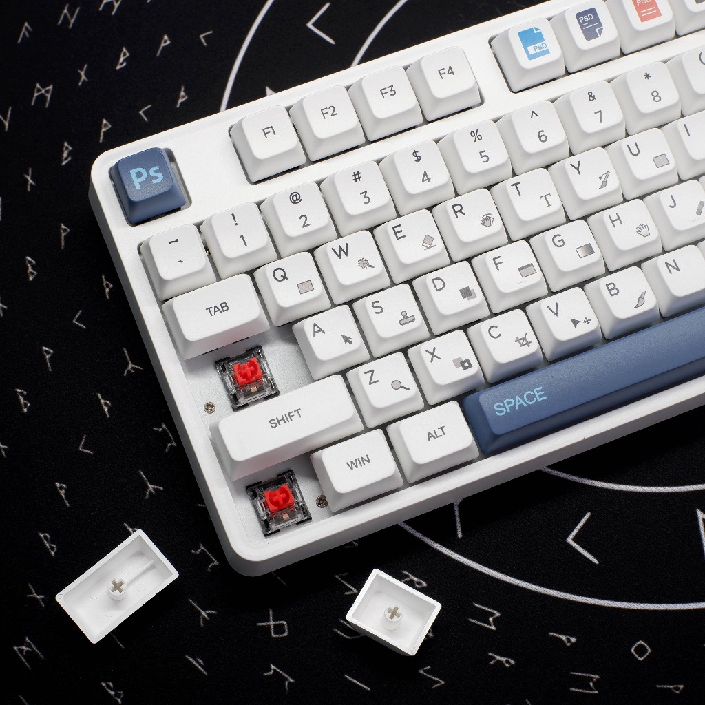 Bàn Phím Cơ Chính Hãng OCG GK87 Triple Mode – Photoshop Edition | EZPC