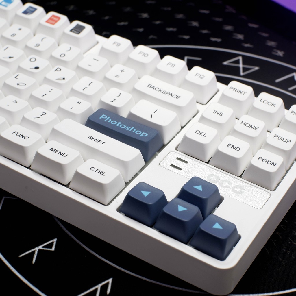 Bàn Phím Cơ Chính Hãng OCG GK87 Triple Mode – Photoshop Edition | EZPC