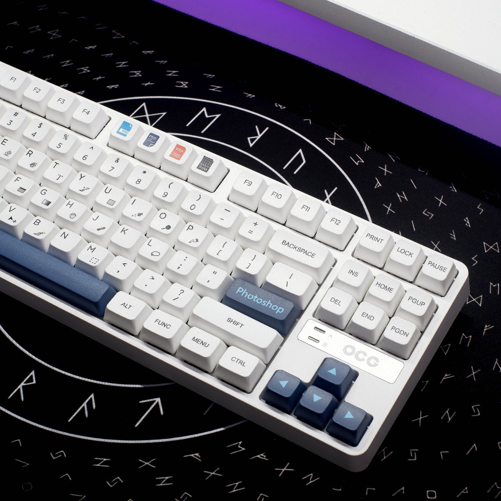 Bàn Phím Cơ Chính Hãng OCG GK87 Triple Mode – Photoshop Edition | EZPC