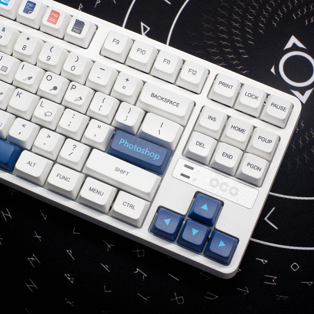 Bàn Phím Cơ Chính Hãng OCG GK87 Triple Mode – Photoshop Edition | EZPC