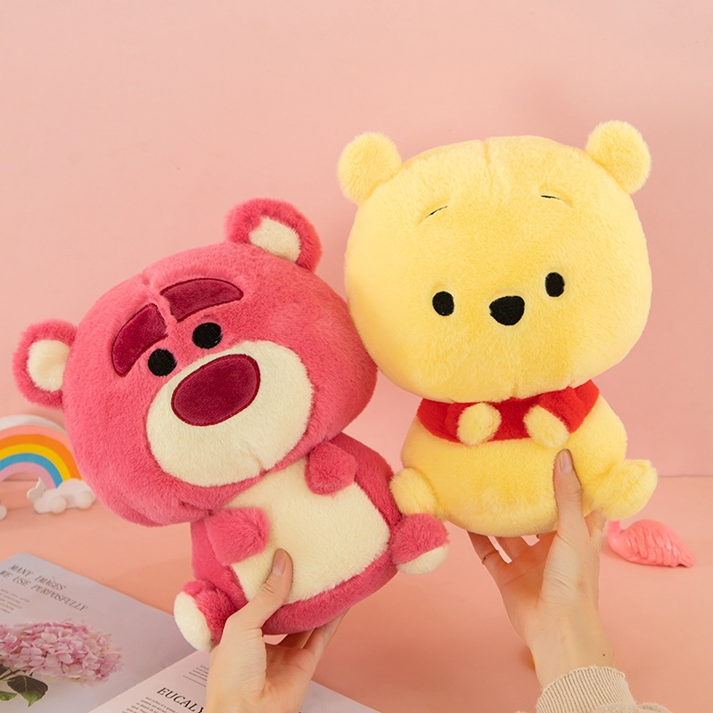 Gấu bông đầu to Gấu dâu Lotso / Pooh đáng yêu