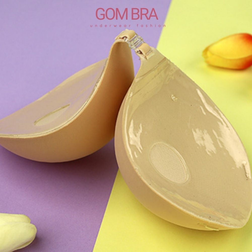 Áo dán ngực cài trước Gom Bra đệm dày 6cm, áo ngực không dây dán ngực chất liệu silicone tạo khe siêu dính - SA-P41