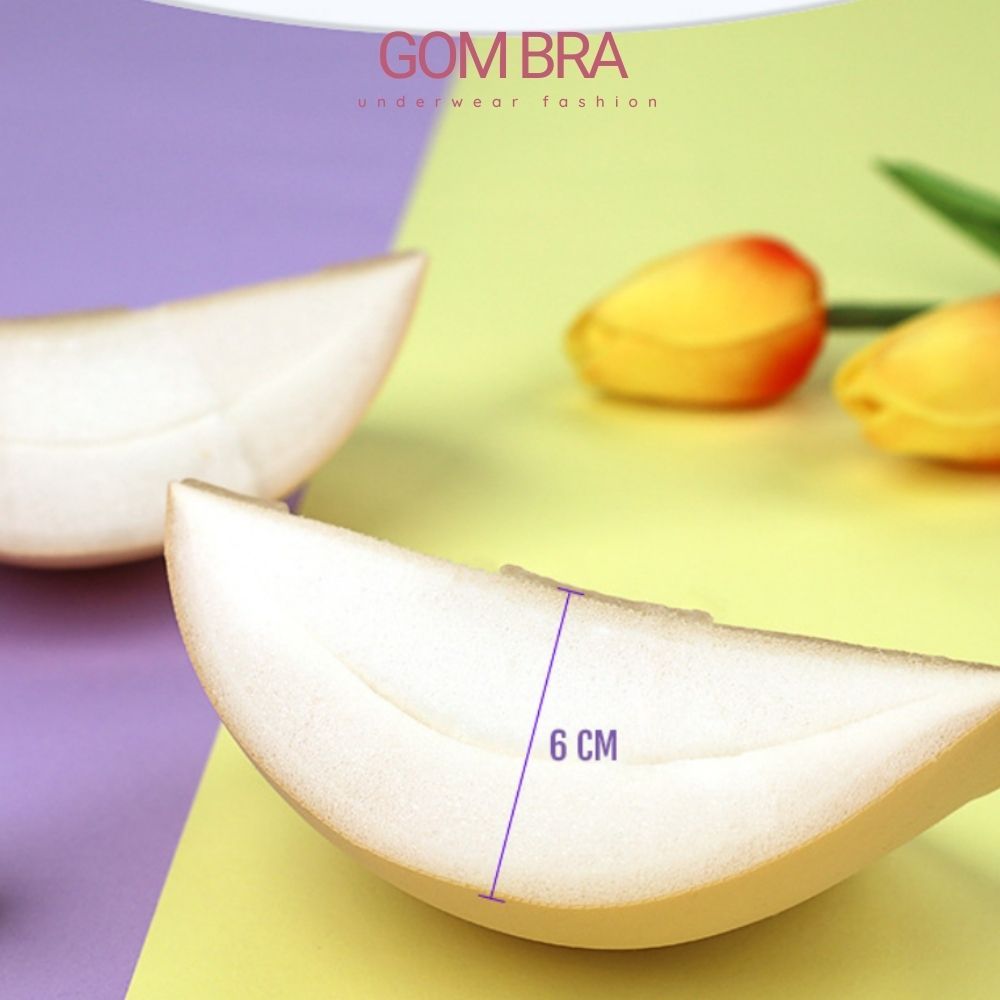 Áo dán ngực cài trước Gom Bra đệm dày 6cm, áo ngực không dây dán ngực chất liệu silicone tạo khe siêu dính - SA-P41