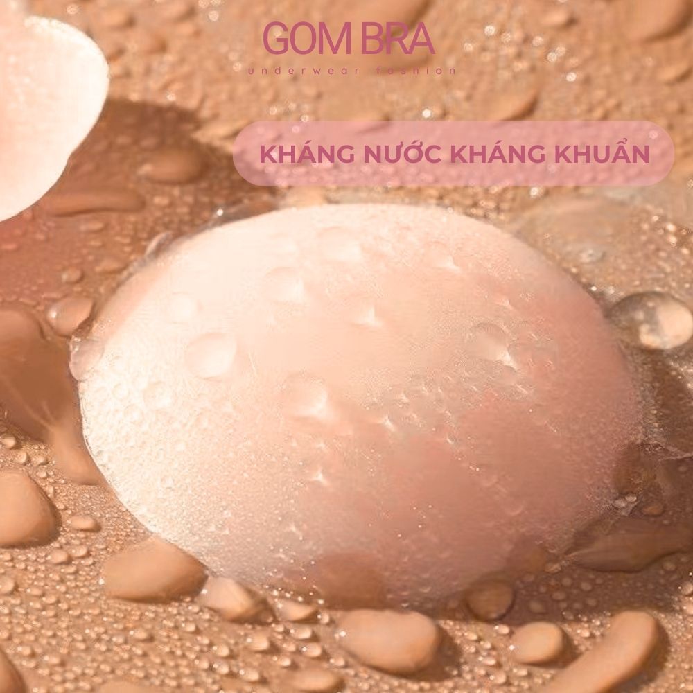Miếng dán ngực silicone nhiệt tự thân GOM BRA, dán ti siêu mỏng ôm khít, không keo, không bám bụi -SA-500