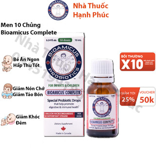 Men vi sinh 10 chủng BioAmicus Complete chính hãng