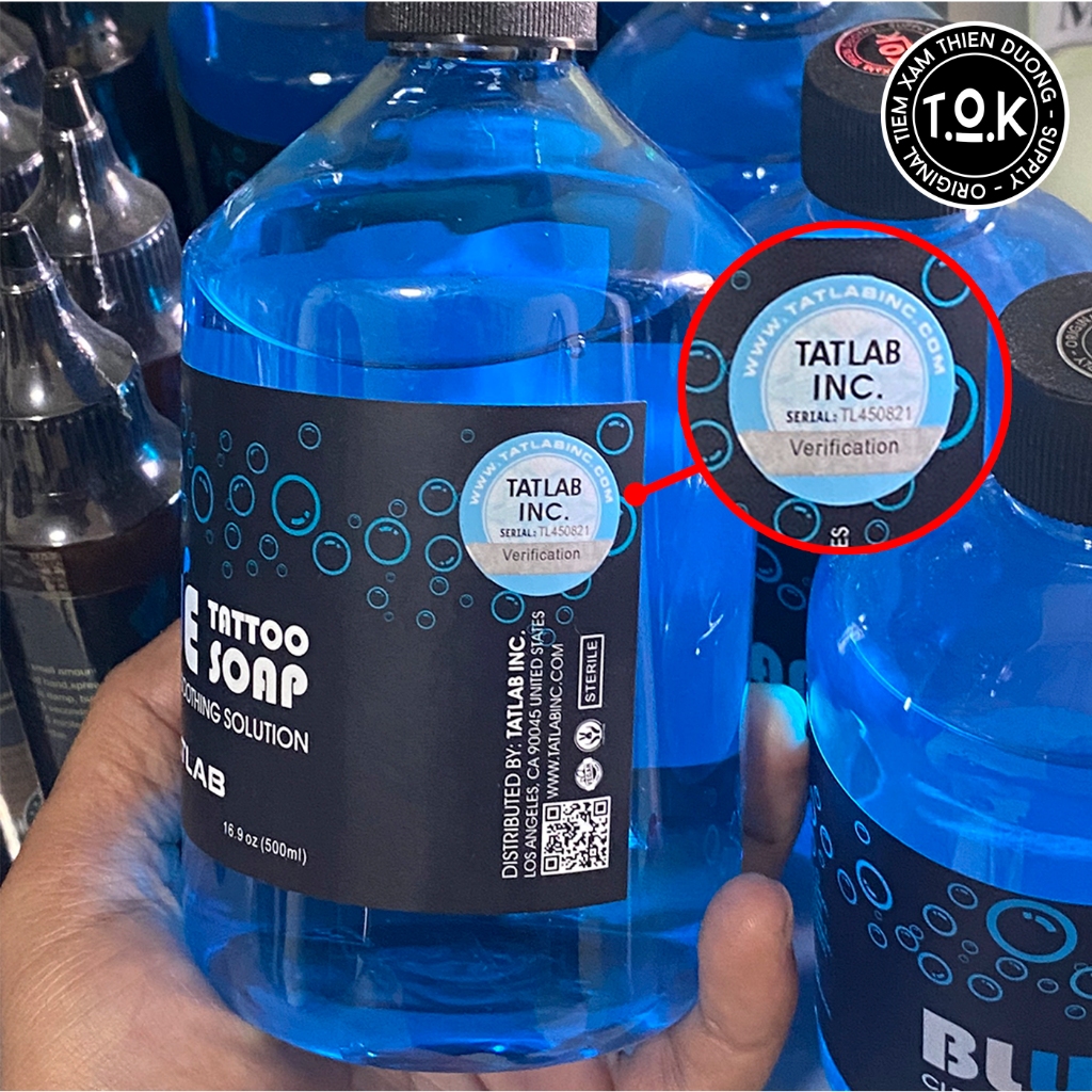 BlueSoap Chính Hãng chai 500ml Tiệm Xăm Thiên Đường