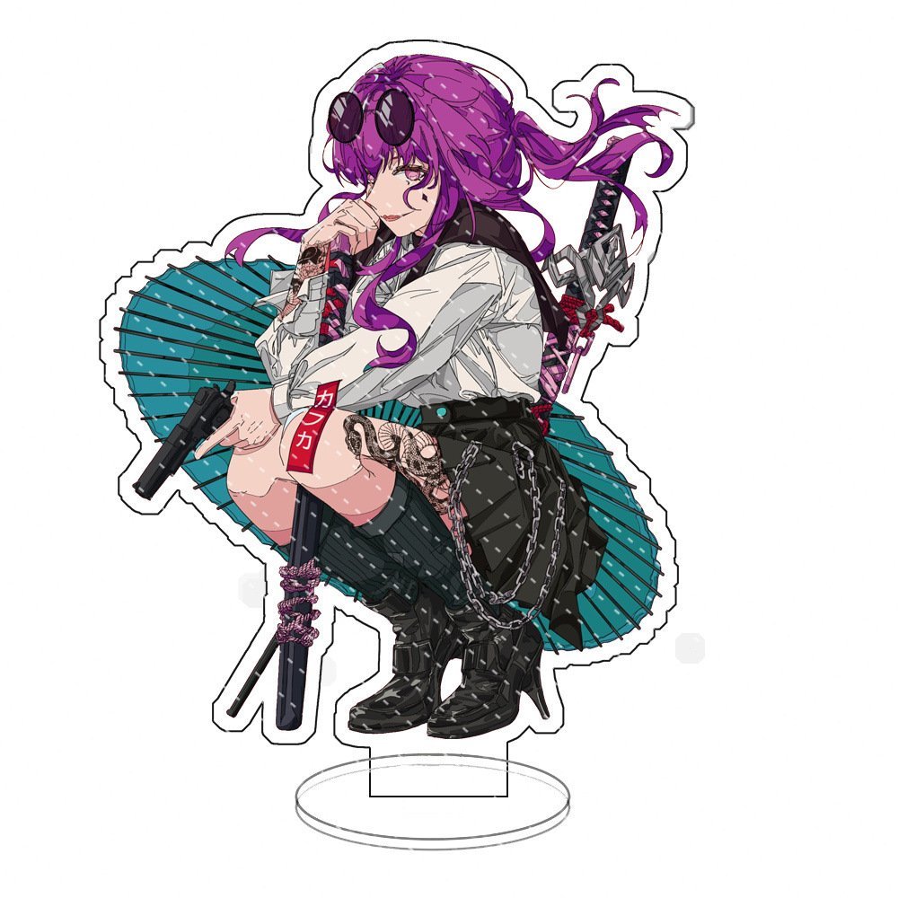 Mô hình Standee HONKAI IMPACT 3 ver NGỒI tượng trang trí trưng bày mica acrylic anime chibi
