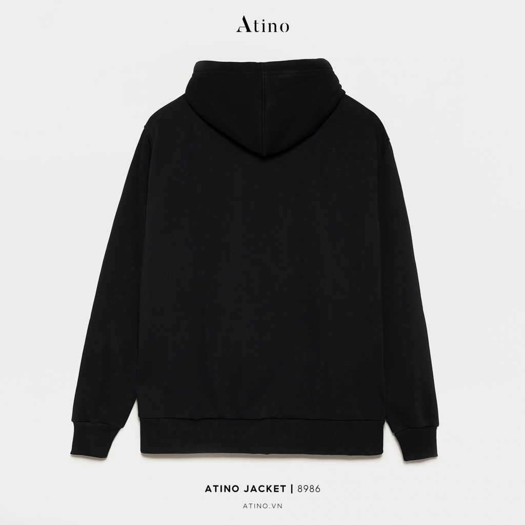 Áo Khoác Hoodie Nỉ Nam ATINO Chất Liệu Nỉ Cotton Hàn Quốc Phong Cách Trẻ Trung Chuẩn Form AK3.8986