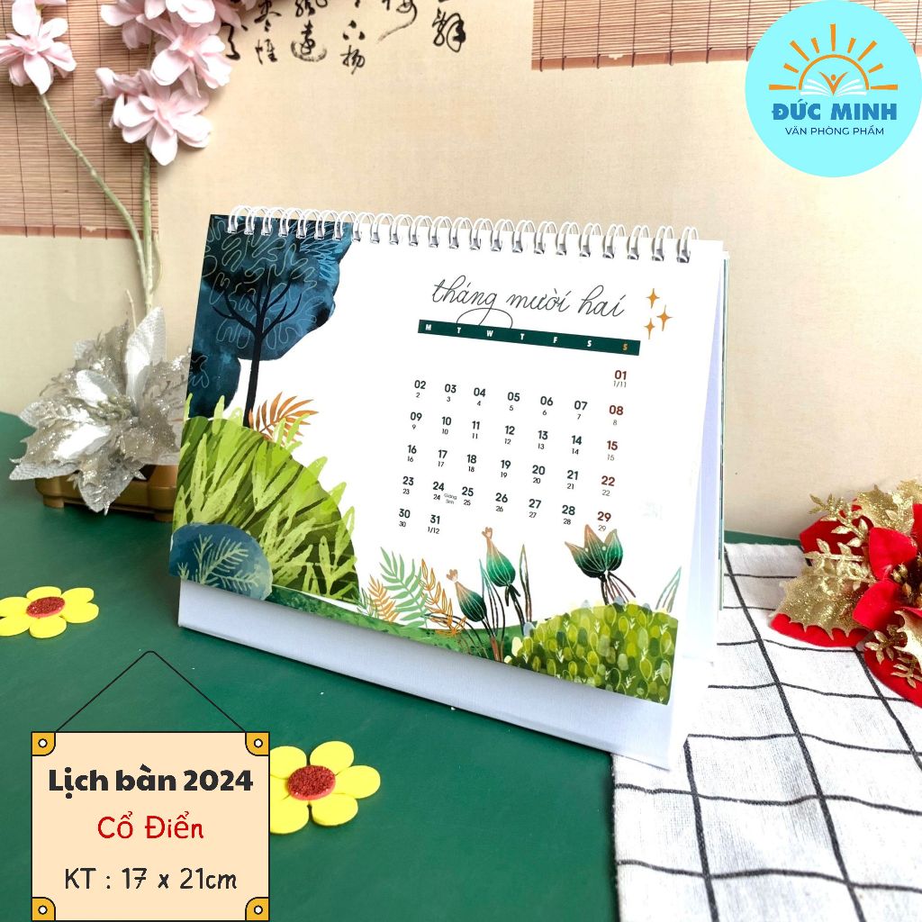 (6 mẫu)𝐋𝐢̣𝐜𝐡 𝐛𝐚̀𝐧 𝟐𝟎𝟐𝟒 𝐕𝐢𝐞̣̂𝐭 CAO CẤP 𝐜𝐨́ 𝐧𝐠𝐚̀𝐲 𝐚̂𝐦 𝐝𝐮̛𝐨̛𝐧𝐠, vẽ tay sang trọng hành trình 1 năm - vpp Diệp Lạc (sỉ/lẻ)