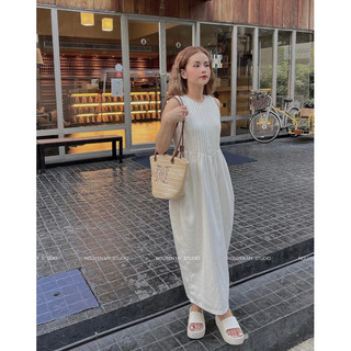 Đầm linen xếp ly ngực ( Hình ảnh chính chủ NguyenMy)