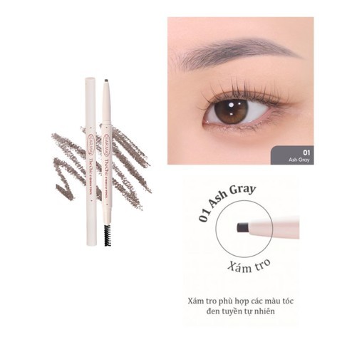 Chì Kẻ Mày Đầu Mảnh Dearmay The Chic Eyebrow Pencil