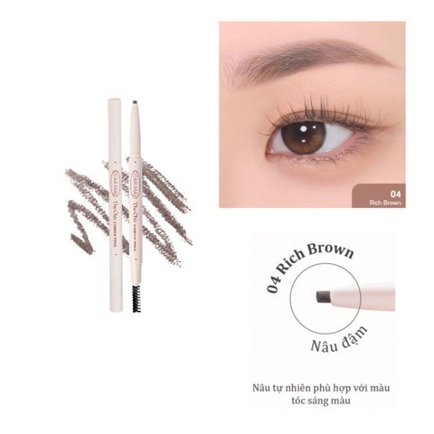 Chì Kẻ Mày Đầu Mảnh Dearmay The Chic Eyebrow Pencil
