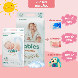 (Mã NSF02P130 giảm 30K) BỈM BABIES ORGANIC SIZE S66/M56/L46/M54/L50/XL46/XXL40