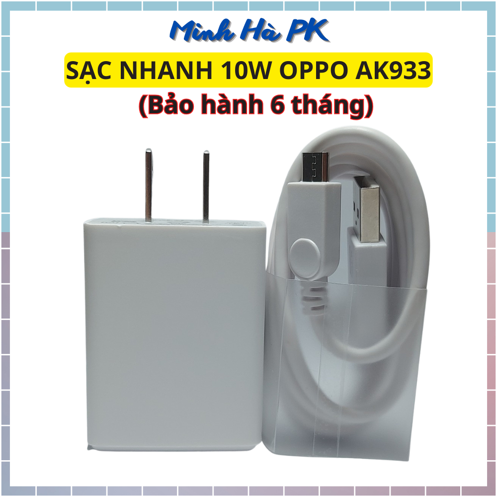 Bộ củ sạc nhanh Oppo AK-933 zin  - Bảo hành 6 tháng