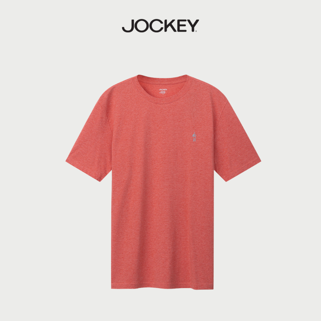 Áo T-shirt nam cotton Jockey in logo full boy thấm hút mồ hôi, mềm mại, thoáng mát - J2112