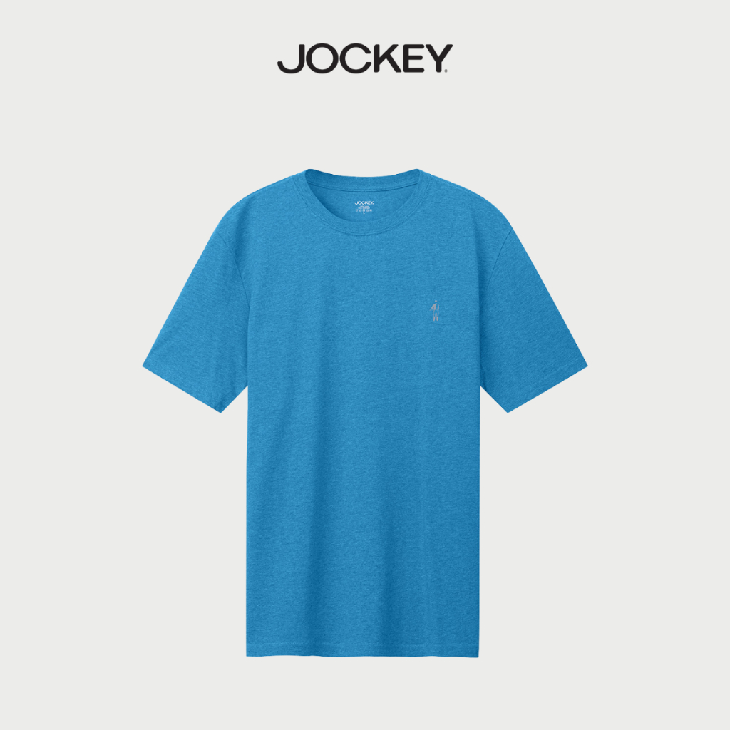 Áo T-shirt nam cotton Jockey in logo full boy thấm hút mồ hôi, mềm mại, thoáng mát - J2112