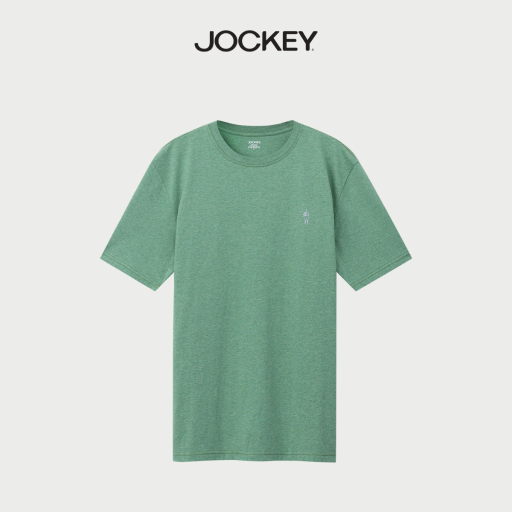 Áo T-shirt nam cotton Jockey in logo full boy thấm hút mồ hôi, mềm mại, thoáng mát - J2112