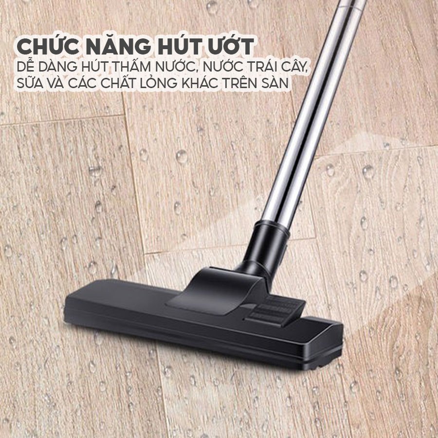 Máy hút bụi gia đình FUJIHOME VC18 Công suất lớn 1200w - 3 chế độ khô, ướt, thổi - Bảo hành điện tử 36 tháng