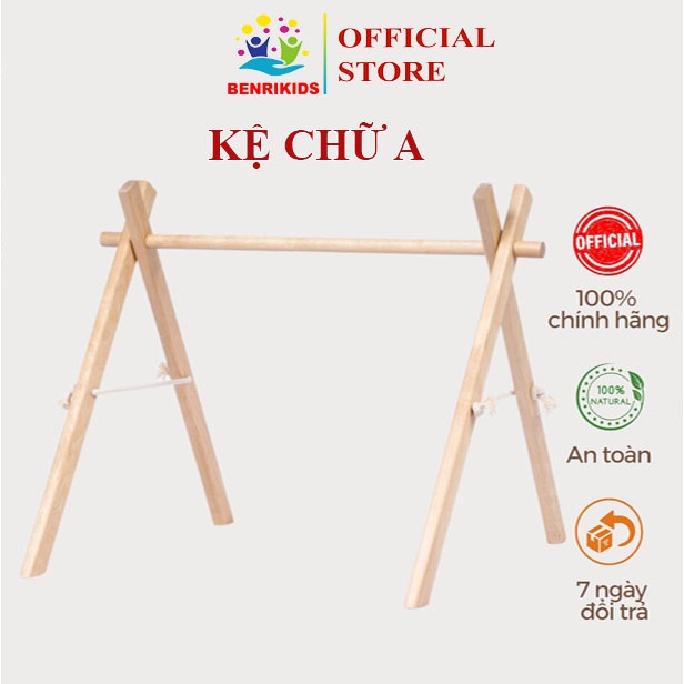 KỆ CHỮ A BENRIKIDS BẰNG GỖ AN TOÀN CHO BÉ – ĐỒ CHƠI PHÁT TRIỂN TOÀN DIỆN