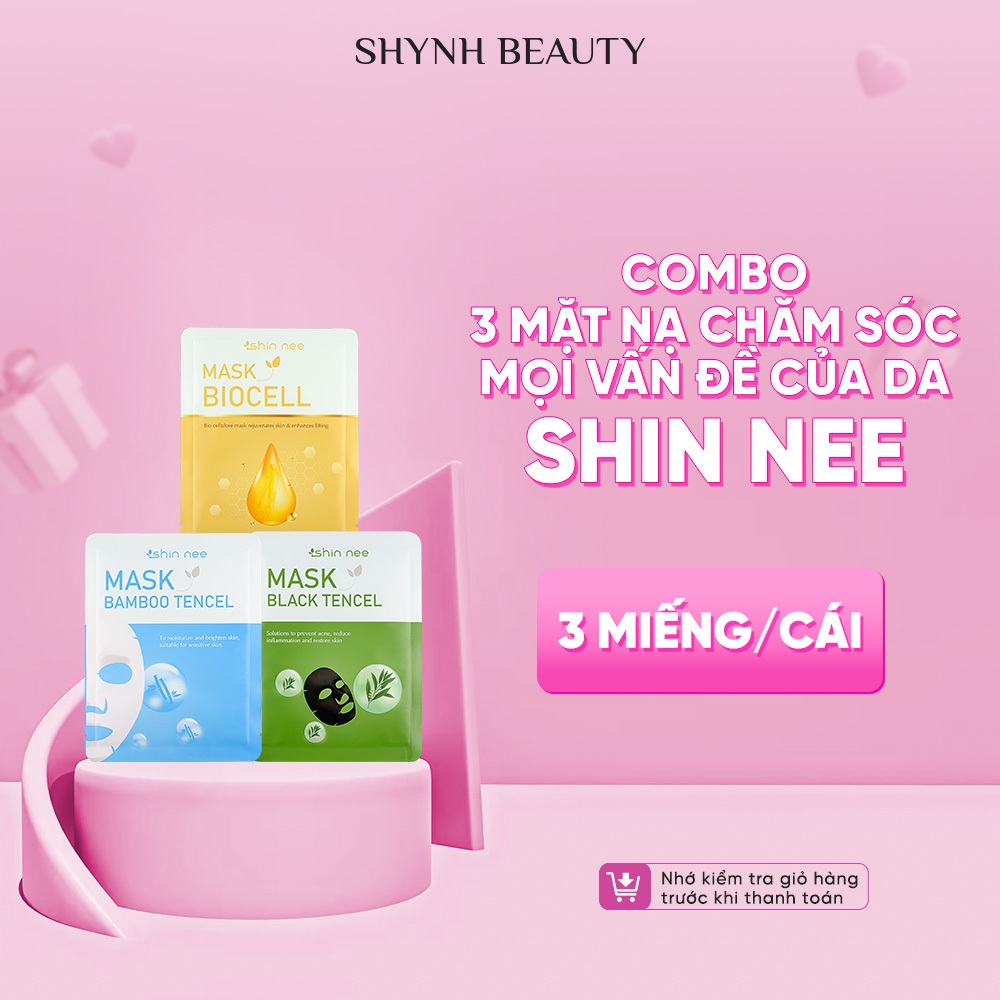 Combo 3 mặt nạ chăm sóc mọi vấn đề của da Shin Nee (3 miếng)