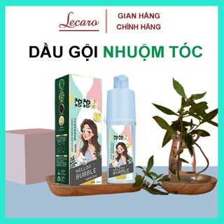 Dầu gội Nhuộm Phủ Bạc Nhuộm Tóc Helloii Bubble Thảo Dược  Giúp Đen Tóc, Nâu Tóc Từ Lần Gội Đầu Tiên Tự Nhiên An Toàn-LEC