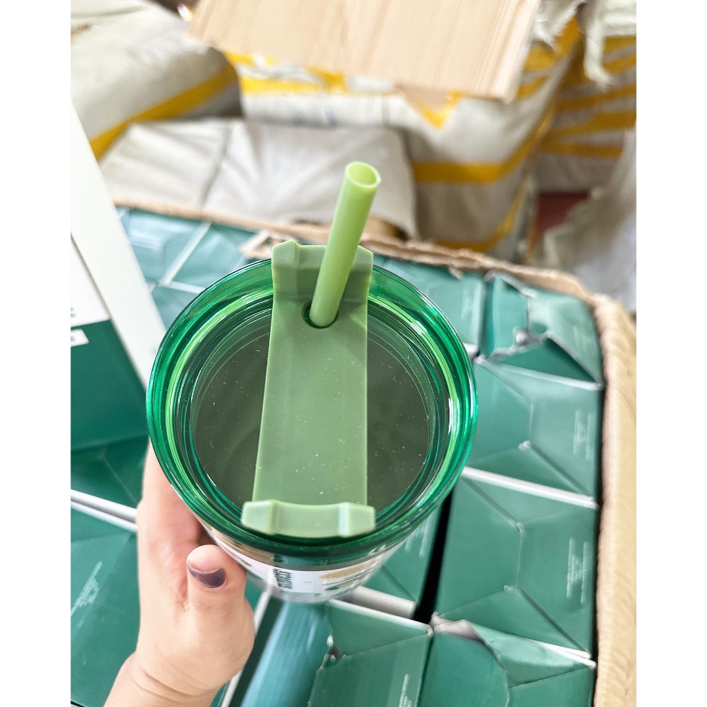 Bình Giữ Nhiệt Kèm Ống Hút Dung Tích 900ml Chất Liệu SUS304 In Họa Tiết Dễ Thương - TAOMO
