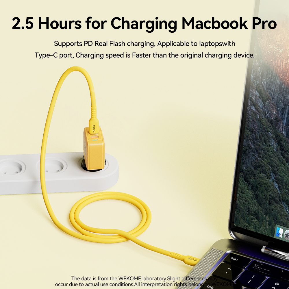 Cáp Sạc Type C to Type C 100W Wekome WDC11 1,2m cho Macbook, Laptop, điện thoại Samsung, Oppo, Xiaomi Bảo Hành 12 Thán