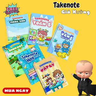 Trọn bộ 6 cuốn Takenote lớp 6 (Văn chương trình kết nối tri thức) - Khổ giấy A5 (lớn)