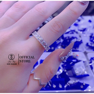nhẫn đá ovan bạc ta HHJ