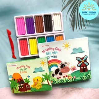  Đất nặn Đức Thanh an toàn không dính tay màu sắc tươi sáng SN02  SN03 - vpp Diệp Lạc 