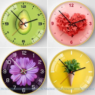 Đồng Hồ Tráng Gương Nghệ Thuật  In UV 5D Cao Cấp Thu Trang Decor