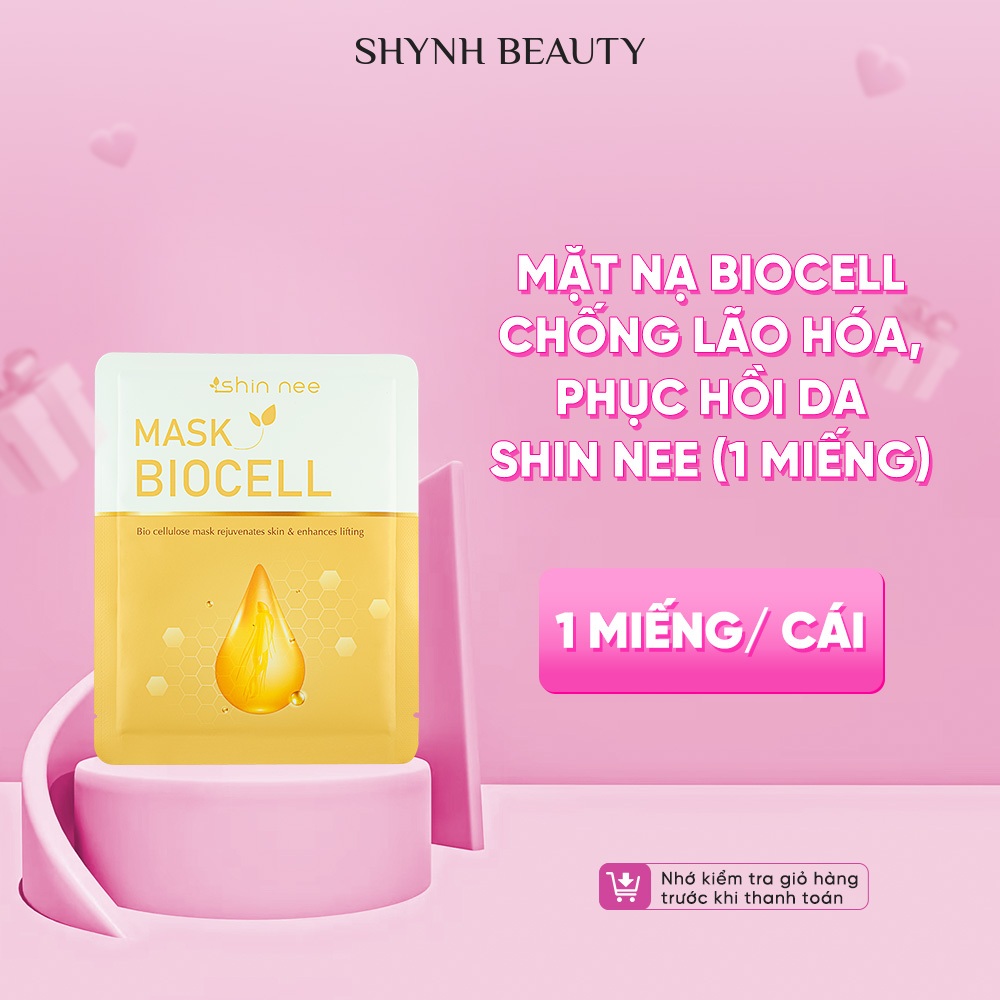 Mặt nạ Biocell chống lão hóa, phục hồi da Shin Nee (1 miếng)