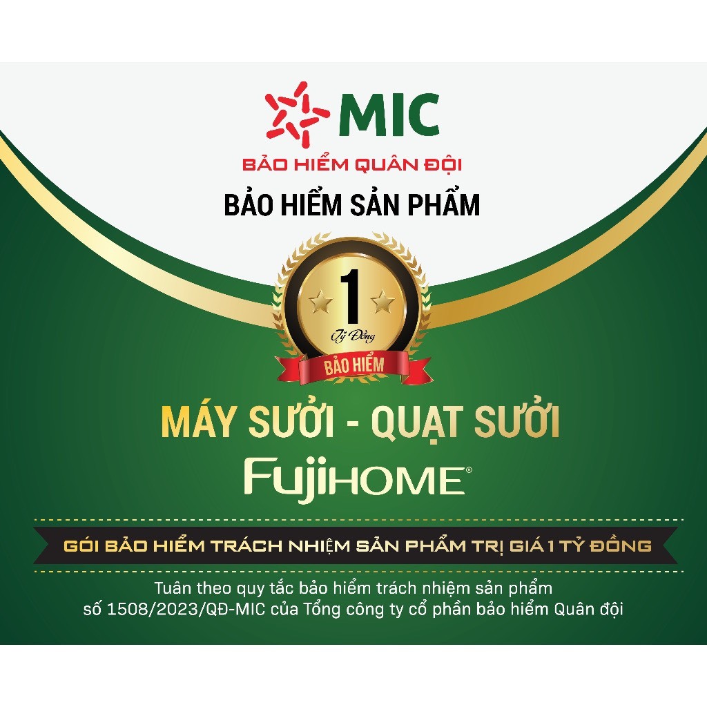 Máy sưởi điều hòa treo tường FUJIHOME FHW4000 quạt sưởi ceramic không khô da, không đốt oxi, tiết kiệm điện