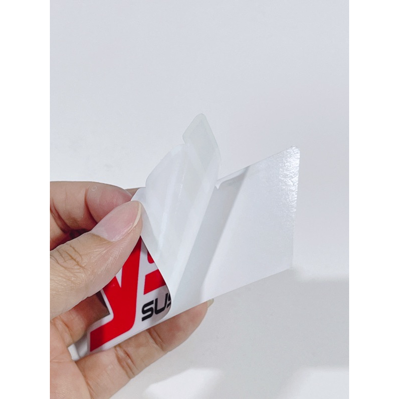 Tem dán chữ Yss in chìm dán trang trí xe máy, laptop…có sẵn keo