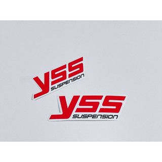 Tem dán chữ Yss in chìm dán trang trí xe máy, laptop…có sẵn keo